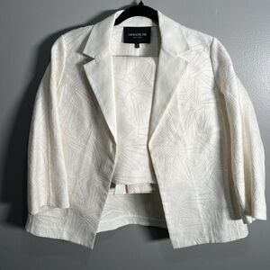 Lafayette 148 New York‎ Women Silk Blend Suit with Skirt- Medium